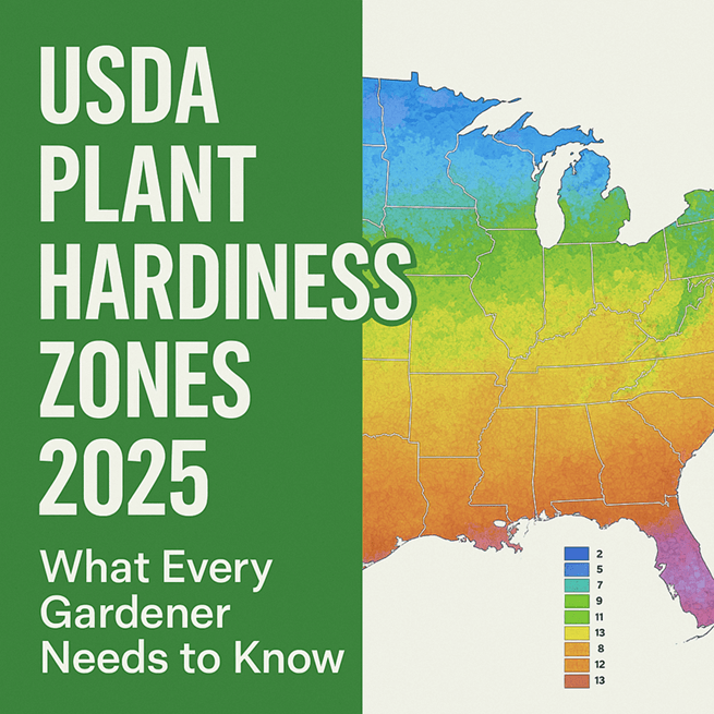 USDA plant hardiness zones 2025